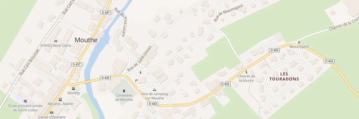 Plan du 2B Rue de Beauregard à Mouthe