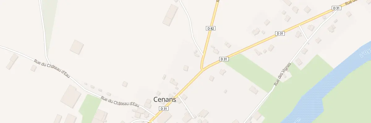 Plan du 6 Rue de la Fontaine à Cenans