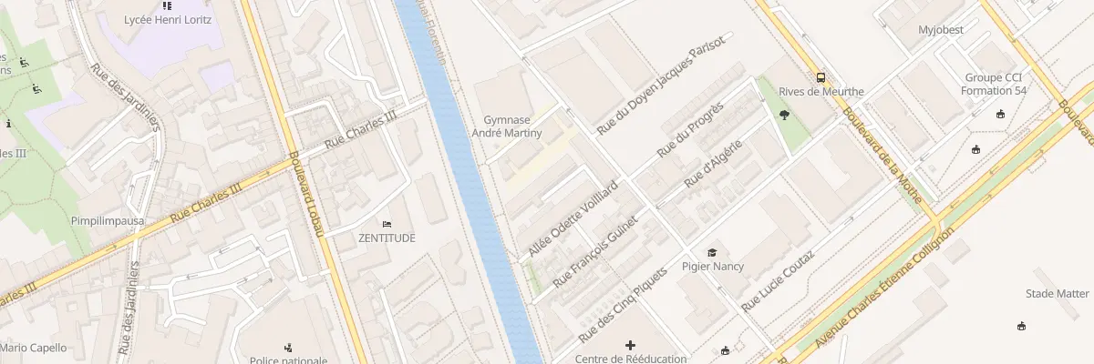 Plan du 18T Rue Mal Victor Duc de Bellune à Nancy