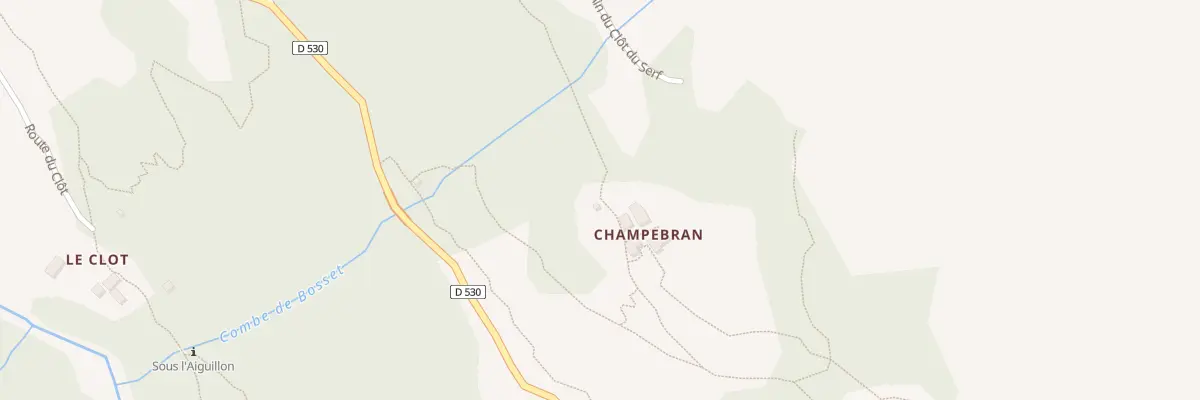 Plan du 1056 Che du Clôt du Serf à Saint-Christophe-en-Oisans