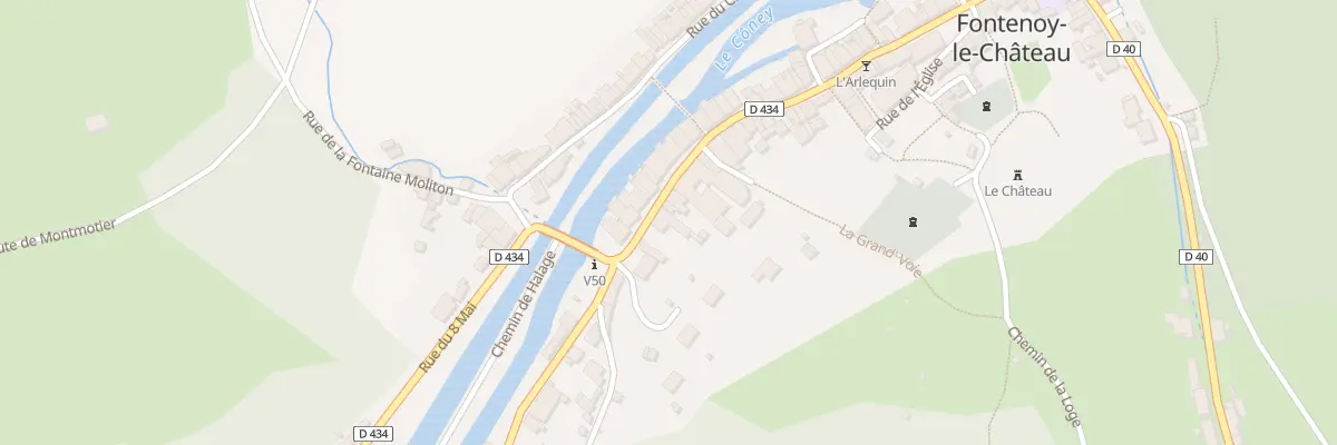 Plan du 57 Grande Rue à Fontenoy-le-Château