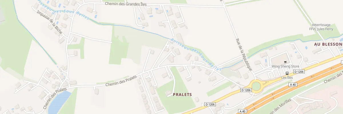 Plan du 260 Che des Pralets à Étrembières