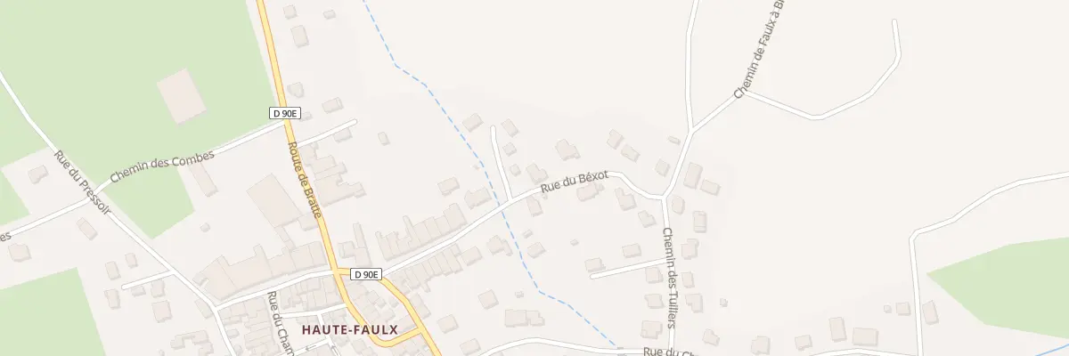 Plan du 25 Rue du Béxot à Faulx