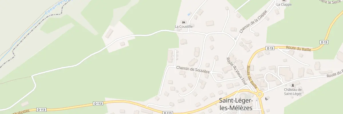 Plan du 212 Che de Souvière à Saint-Léger-les-Mélèzes