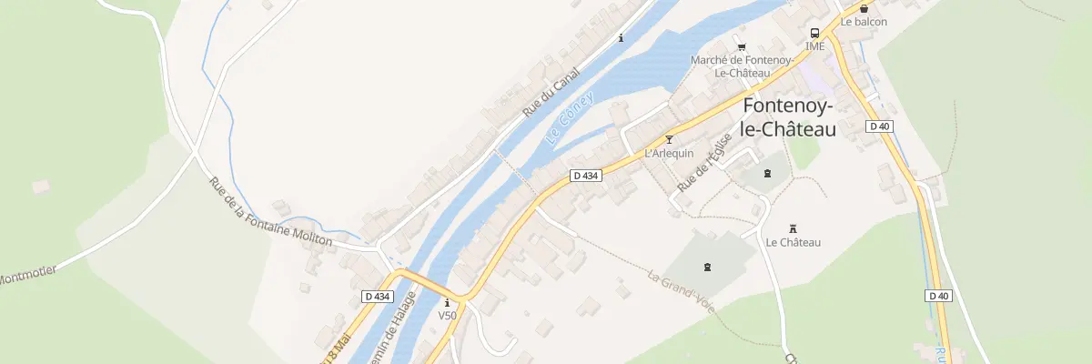 Plan du 42 Gr Grande Rue à Fontenoy-le-Château