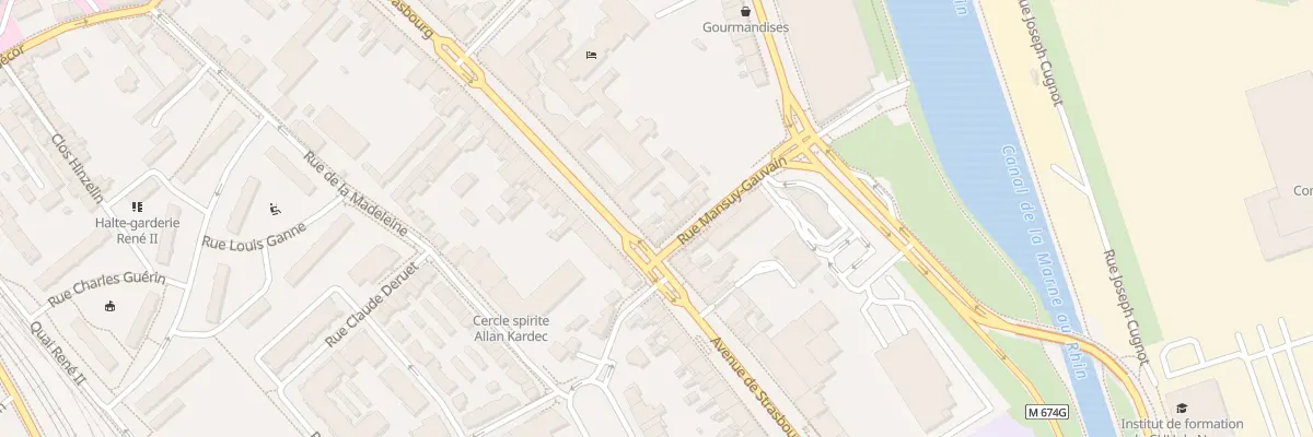 Plan du 133 Av de Strasbourg à Nancy