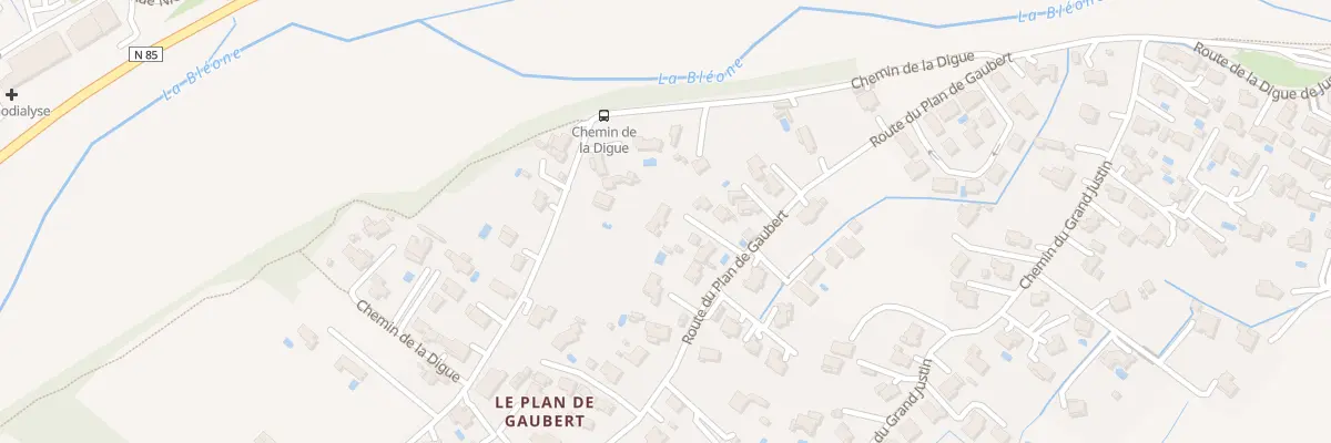 Plan du 14B Rte du Plan de Gaubert à Digne-les-Bains