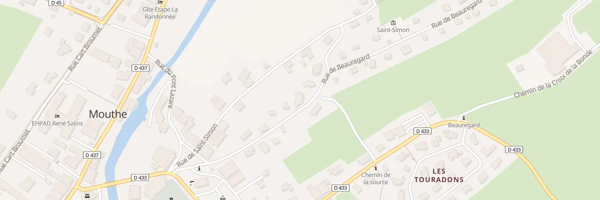 Plan du 15 Rue de Beauregard à Mouthe