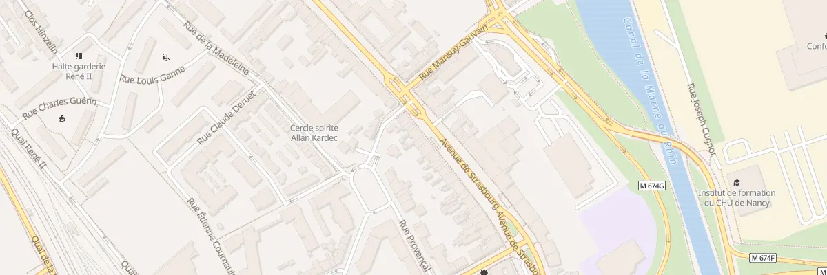 Plan du 214 Av de Strasbourg à Nancy
