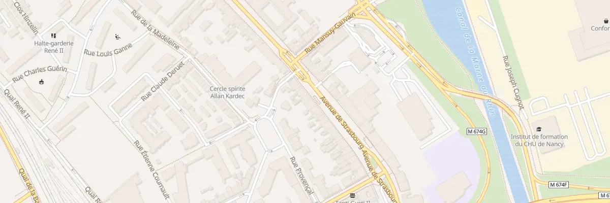 Plan du 216 Av de Strasbourg à Nancy