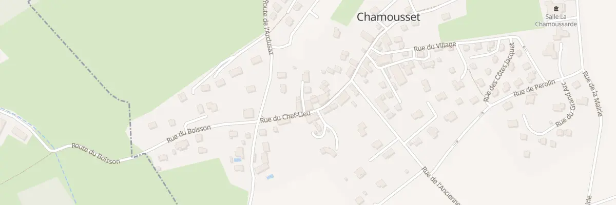 Plan du 8 All du Bourg à Chamousset