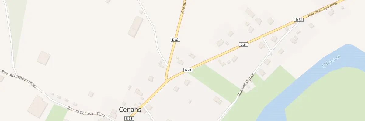 Plan du 2 Rue des Cigognes à Cenans