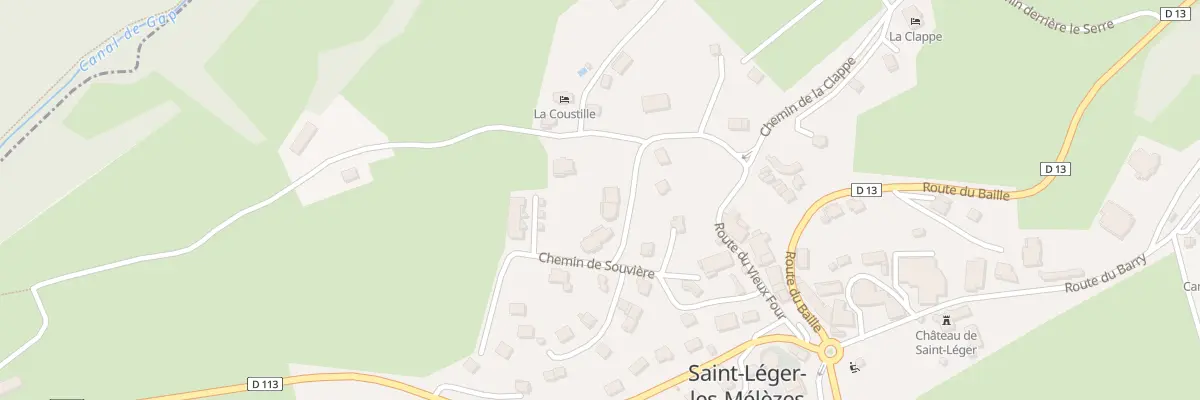 Plan du 97 Che de Costebelle à Saint-Léger-les-Mélèzes