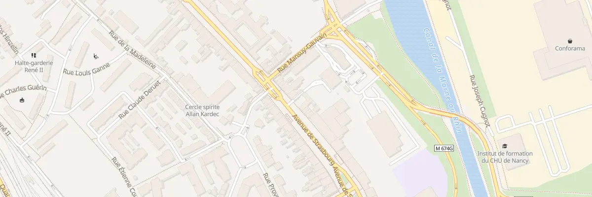Plan du 151 Av de Strasbourg à Nancy