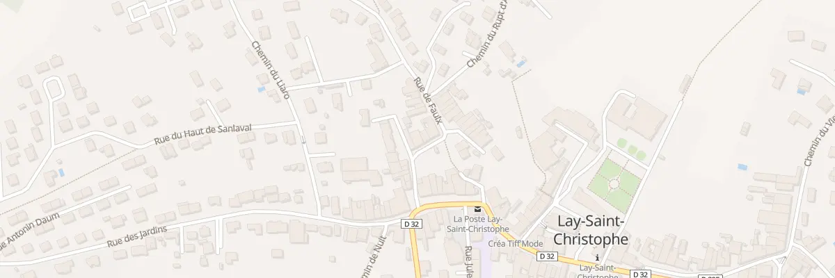 Plan du 14 Rue de Faulx à Lay-Saint-Christophe