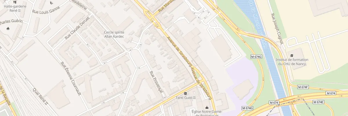 Plan du 228 Av de Strasbourg à Nancy