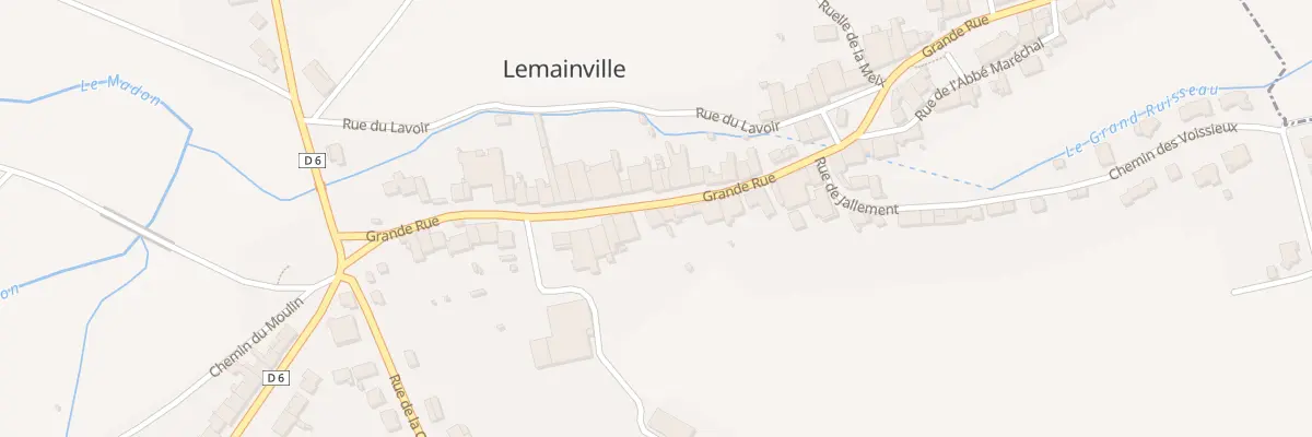 Plan du 28 Gr Grande Rue à Lemainville