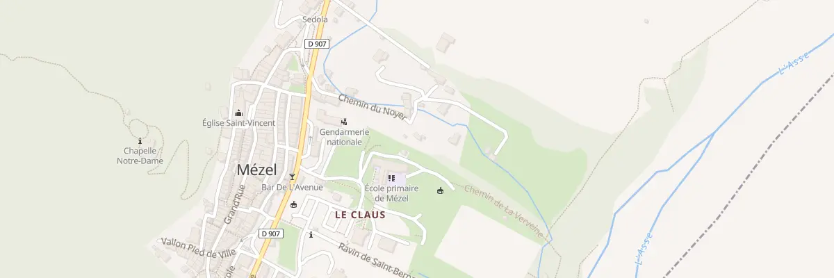 Plan du 7094 Le Noyer à Mézel