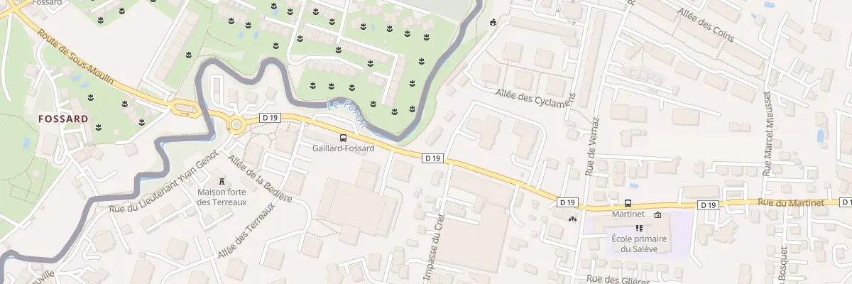 Plan du 10 Rue du Lieutenant Yvan Genot à Gaillard