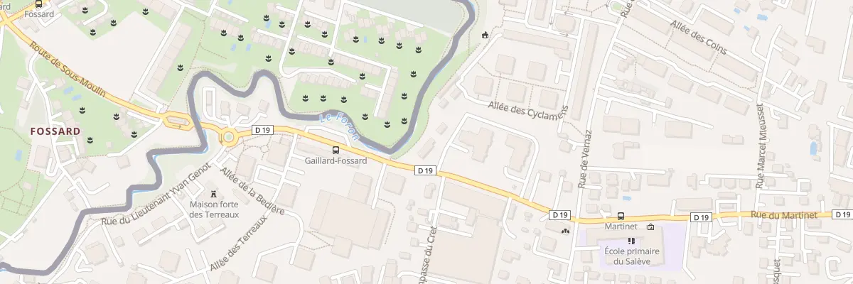 Plan du 12 Rue du Lieutenant Yvan Genot à Gaillard