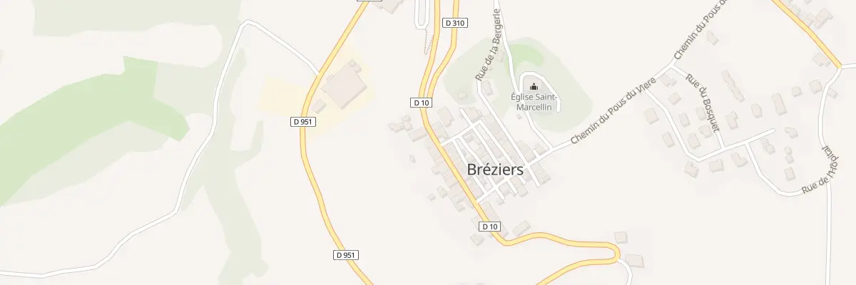 Plan du 5006 Le Village à Bréziers