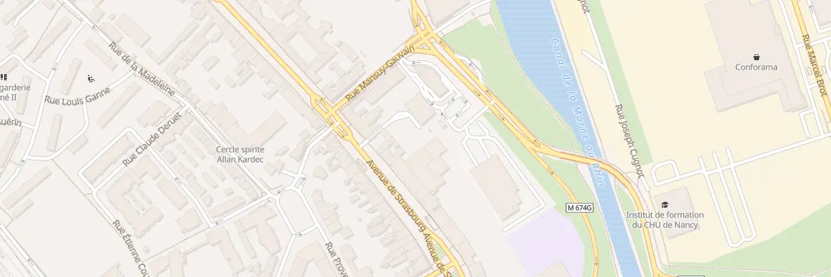 Plan du 157 Av de Strasbourg à Nancy