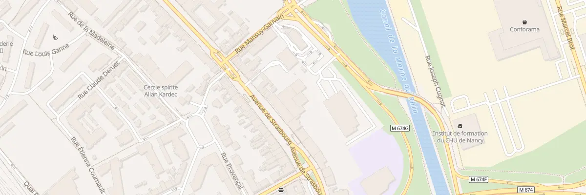 Plan du 159 Av de Strasbourg à Nancy