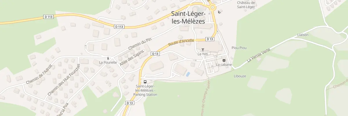 Plan du 68 Che de Champ Favier à Saint-Léger-les-Mélèzes