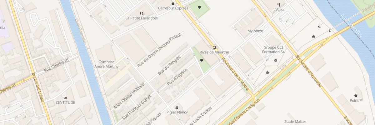 Plan du 31 Rue d’Algerie à Nancy