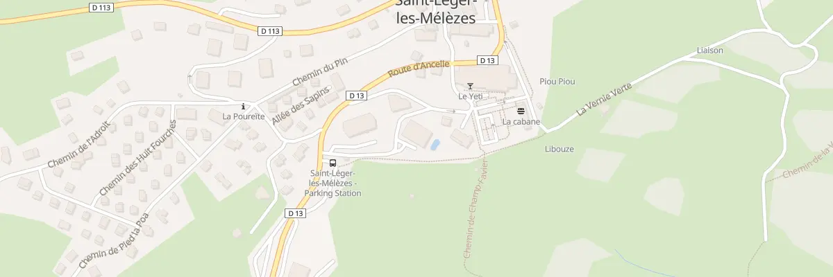 Plan du 100 Rue San Lagiron à Saint-Léger-les-Mélèzes