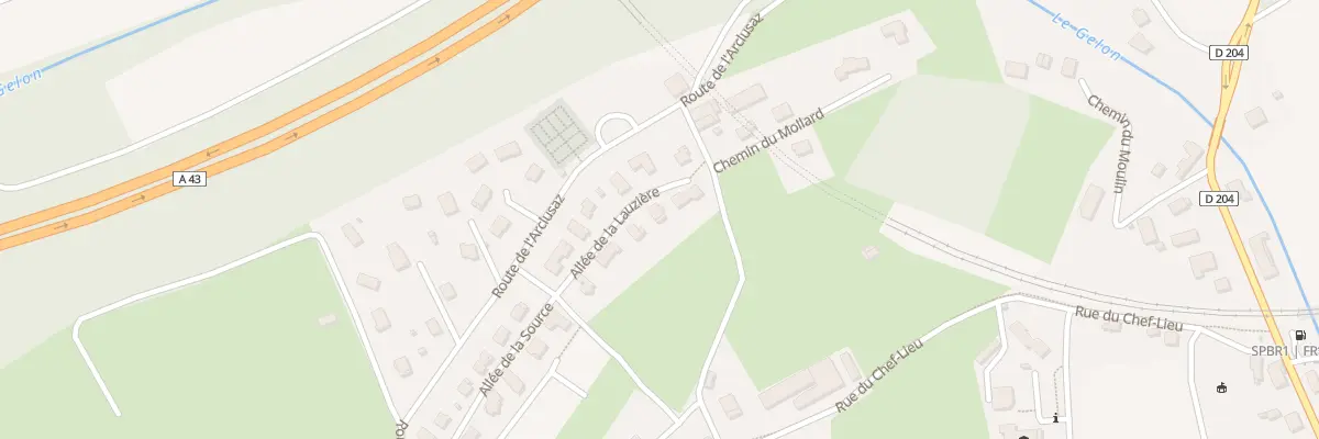 Plan du 108 All de la Lauzière à Chamousset