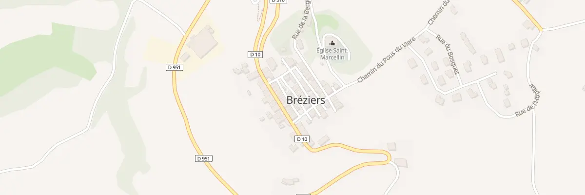 Plan du 3 Rue de la Mairie à Bréziers