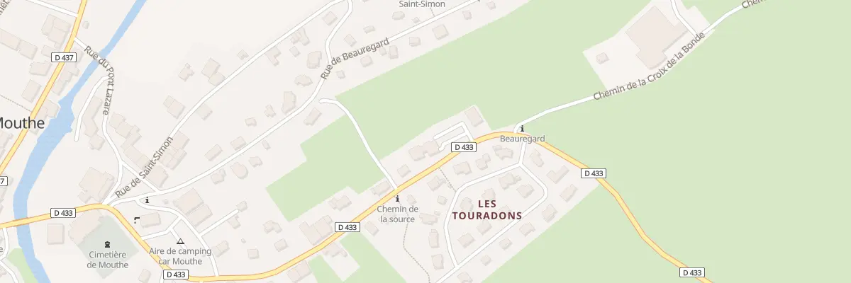 Plan de La Porte et Grand Cernois à Mouthe