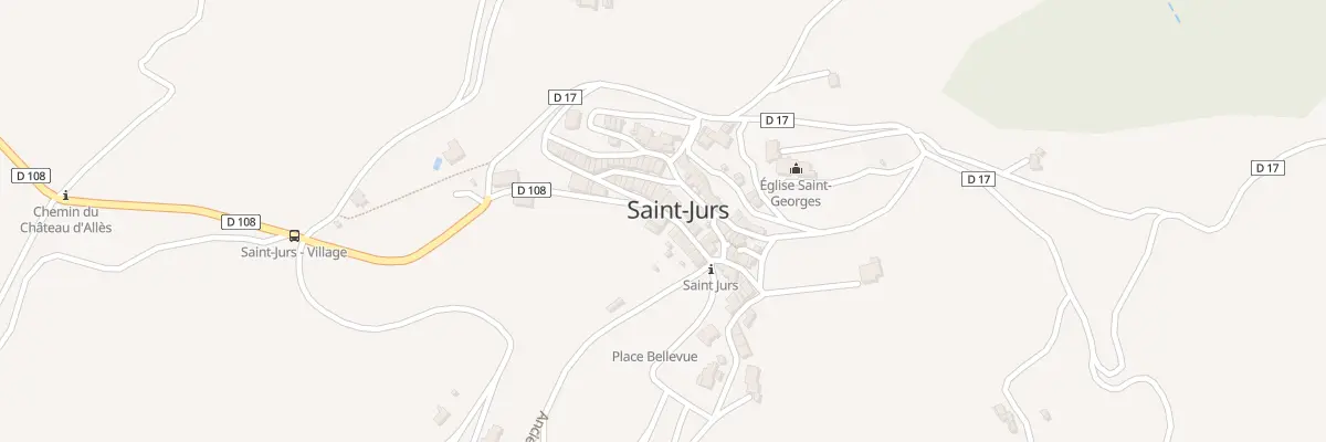 Plan du 5075 Le Village à Saint-Jurs