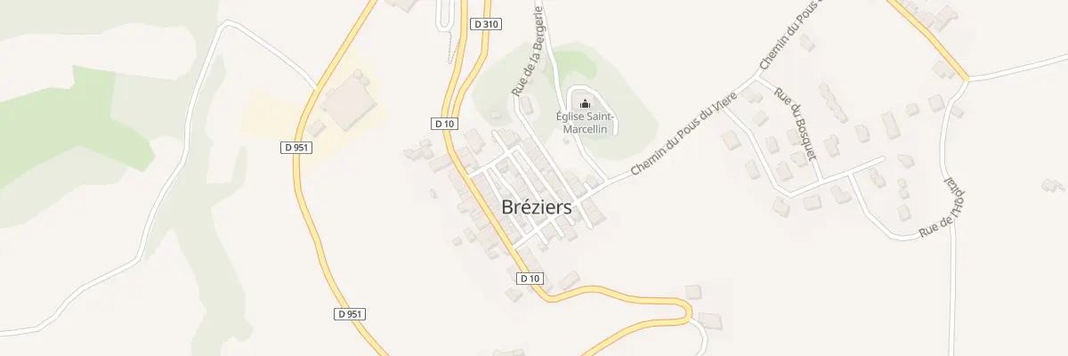 Plan du 9002 Le Village à Bréziers