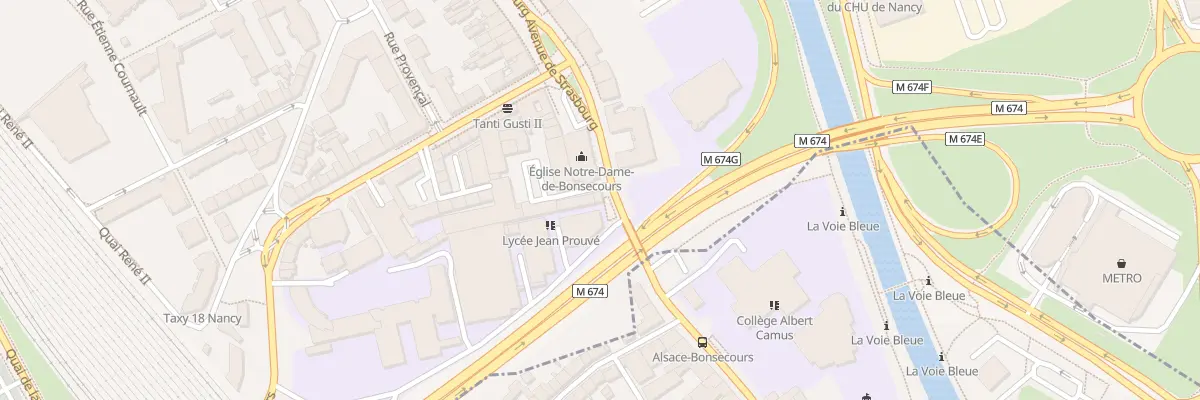 Plan du 258A Av de Strasbourg à Nancy