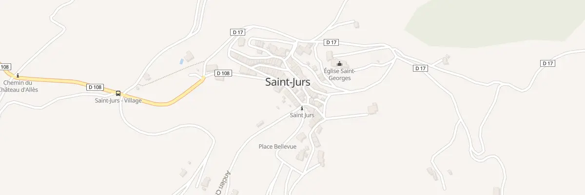 Plan du 5060 Le Village à Saint-Jurs