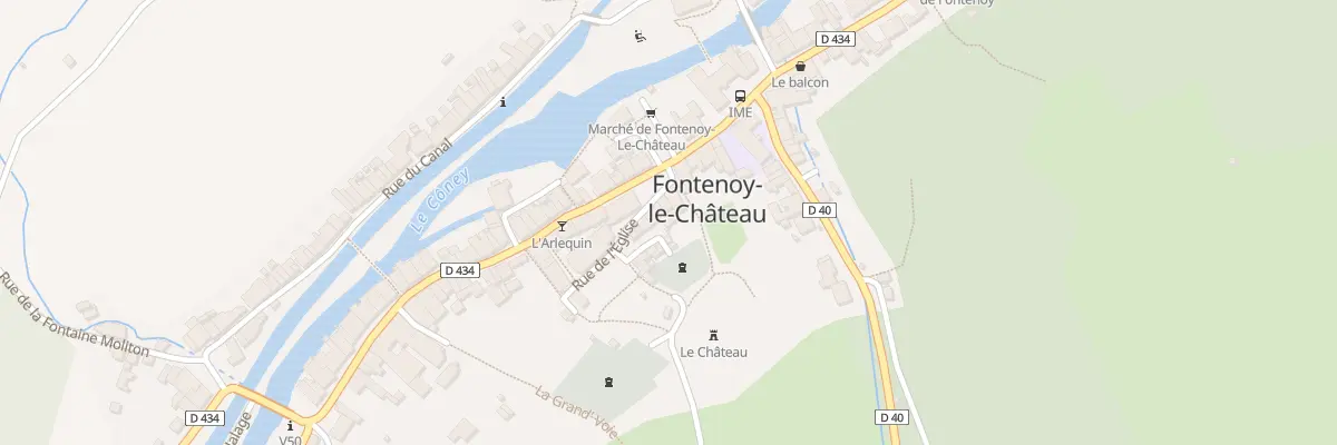 Plan du 1 Rue de l’Eglise à Fontenoy-le-Château