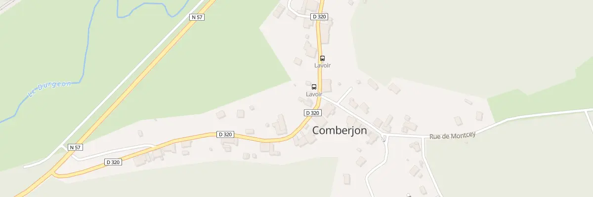 Plan du 10 Rue sous la Brosse à Comberjon