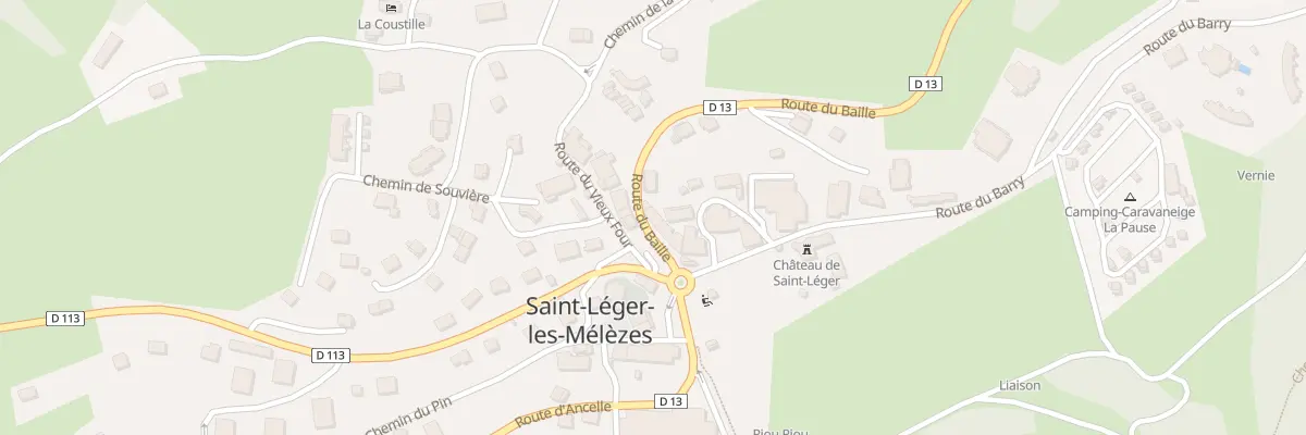 Plan du 5244 Le Village à Saint-Léger-les-Mélèzes