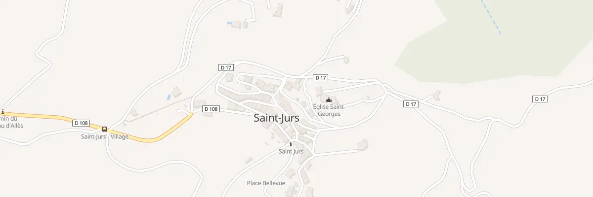 Plan du 7075 Le Village à Saint-Jurs