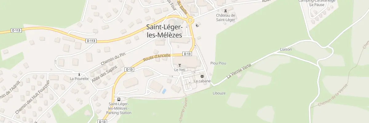 Plan du 1 Pl du Veyre à Saint-Léger-les-Mélèzes