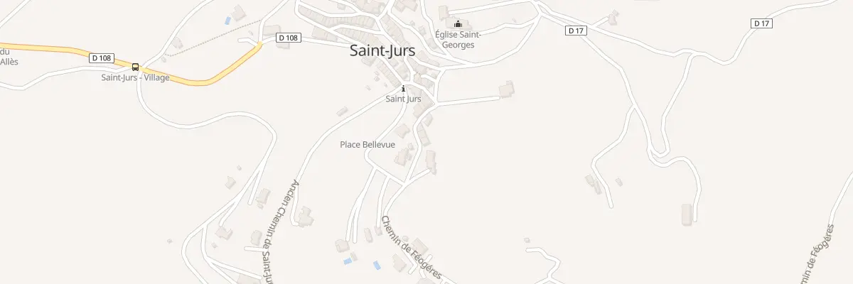 Plan du 7070 Le Village à Saint-Jurs