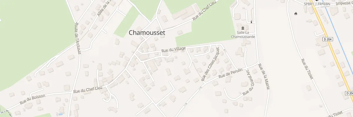 Plan du 231 Rue du Village à Chamousset