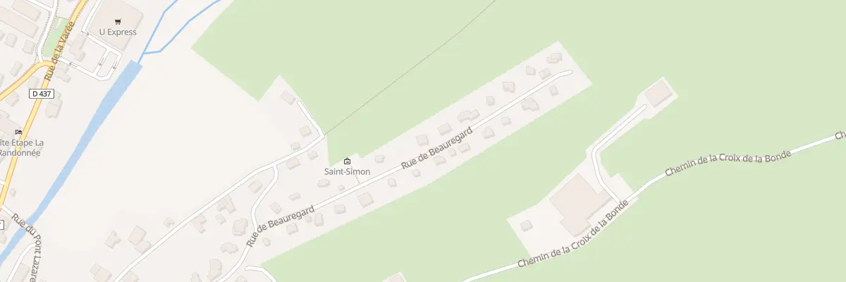 Plan du 31 Rue de Beauregard à Mouthe