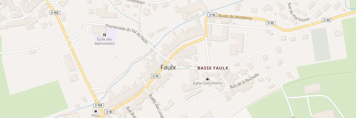 Plan du 2 Rue Gen Leclerc à Faulx