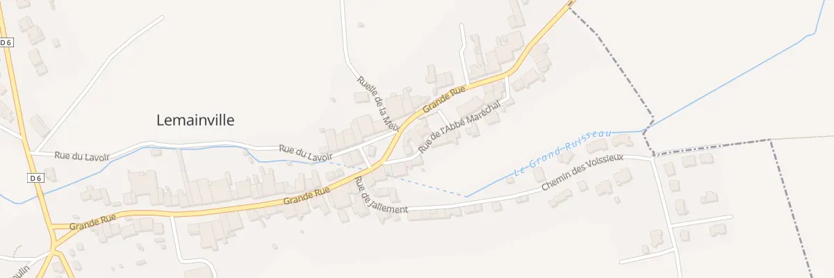 Plan du 62 Gr Grande Rue à Lemainville