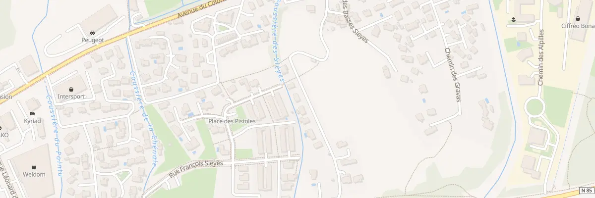 Plan du 14 Che des Hostelleries à Digne-les-Bains
