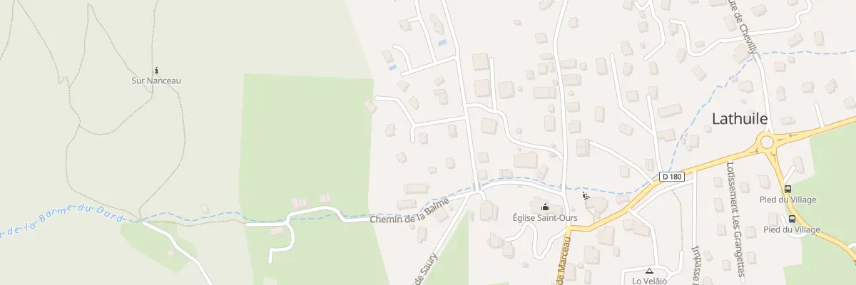 Plan du 81B Imp du Pré Falquet à Lathuile
