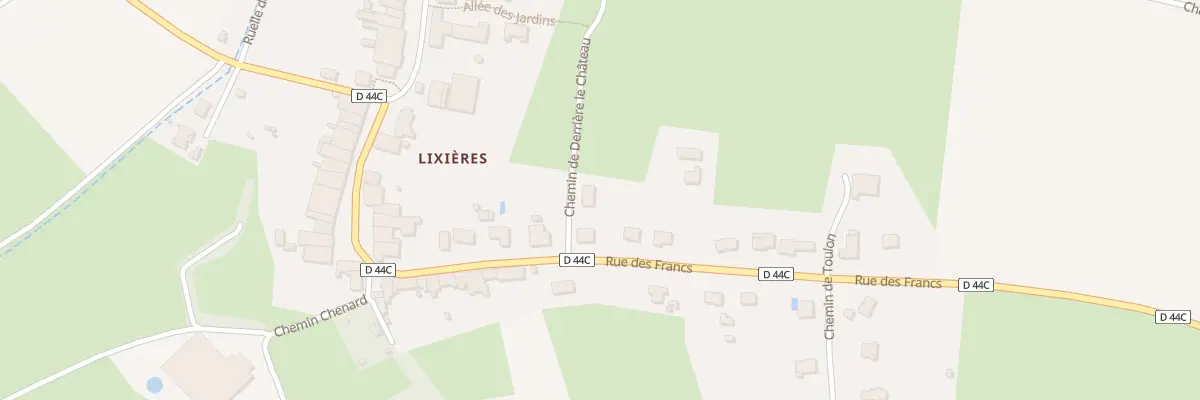 Plan du 2 Che de Derriere le Chateau à Belleau